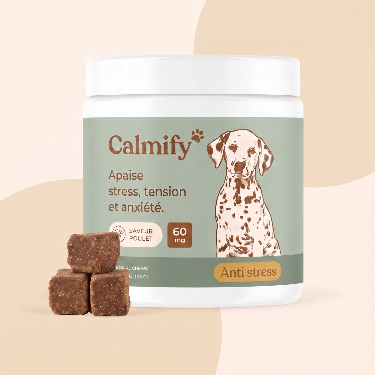 Calmify — Friandises Calmantes pour Chien
