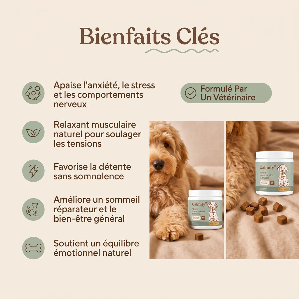 Calmify — Friandises Calmantes pour Chien